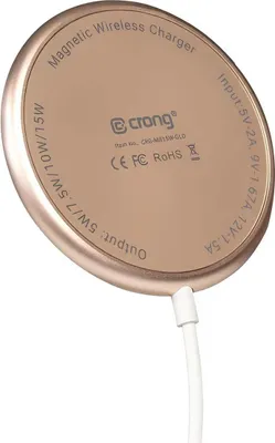 Obrázok produktu pre Crong Aluminium inductive charger gold