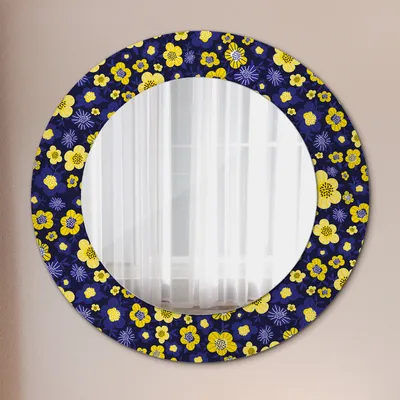 Produktbild von Spiegel - Mirror zum Wandspiegel Schlafzimmer – Schminkspiegel- niedlich klein blumen- Ø60cm