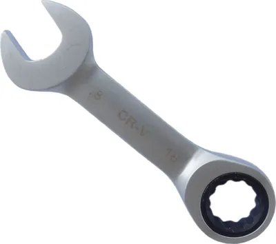 Produktbild von KURZE Ringmaul SW 18mm Ratschenschlüssel feinverzahnt 72 Zähne CRV Ringmaulschlüssel Ratsche BOHRFUX