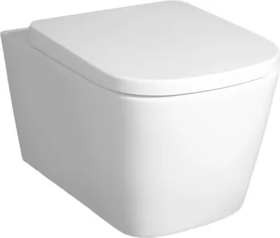 Image de Beitz & Walz AqvaCeramica WC mural chasse d'eau basse sans rinçage 495 x 365 mm - blanc -