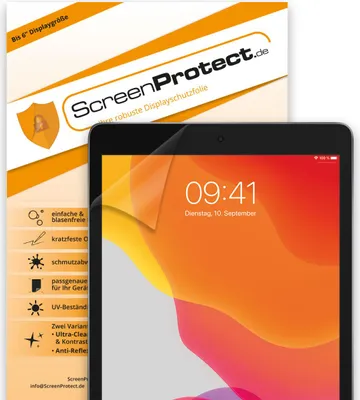 Produktbild von ScreenProtect Displayschutzfolie AntiReflex für Apple iPad 10.2 Zoll 9.Generation
