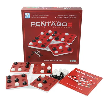 Imagen del producto de Juego de mesa interactivo: Tablero giratorio para el juego de "cinco en línea", ideal para niños y adultos, color rojo