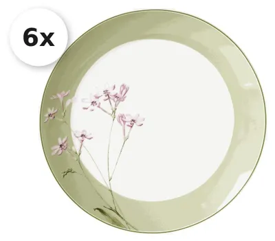 Produktbild von Speiseteller 27cm 6er Set Flora grün