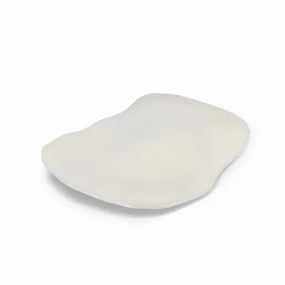 Image de Dutchdeluxes - Céramique - Lot de 2 - Assiette de service de luxe XL - 33,5 x 28 cm - Blanc