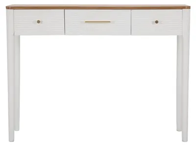 Obrázok produktu pre Konzola Matera 37 x 107 x 80 cm jaseň borovica MDF hnedá biela