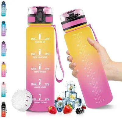Productafbeelding van 1 Liter BPA-vrije Sportfles met Fruitfilter