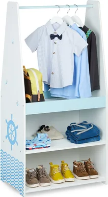 Produktbild von relaxdays Kleiderständer für Kinder Seefahrt