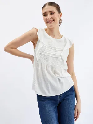 Produktbild von Orsay Weiße Damenbluse 632025001000__38