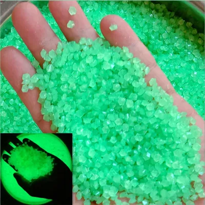Imagen del producto de Piedras decorativas luminosas, 6000 unidades, de resina, para jardín y acuario