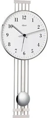 Produktbild von Hermle HERMLE Funk-Pendelwanduhr, vernickelt