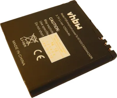 Produktbild von vhbw Akku kompatibel mit Audioline Amplicom PowerTel M6700, M6700L Handy Smartphone Telefon (1250 mAh, 3,7 V, Li-Ion)