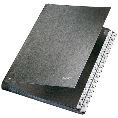 Immagine prodotto di Leitz 5831-00-95 5831 Pultordner 1-31 - 32 Fächer, Hartpappe, schwarz