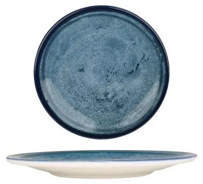 Zdjęcie produktu dla Talerzyki deserowe Kütahya Porselen – Blue Stone – porcelana – 23 cm