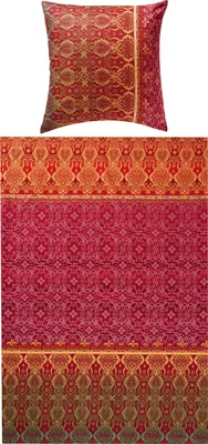Produktbild von REDBEST Bettwäsche rot 1x 155x220 cm + 1x 80x80 cm