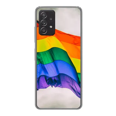 Produktbild von MuchoWow® Handyhülle Schutzhülle Hülle für Samsung Galaxy A33 5G Foto einer Regenbogenflagge Silikon Softcase Handy Hülle - Kartenhalter
