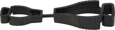 Productafbeelding van Handschoenclip, zwart, kunststof, antislip, geschikt voor handschoenen, helmen en gereedschap, voorkomt verlies