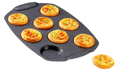 Produktbild von Tefal PerfectBake Mini J5734902 Kuchenform für 8 Mini-Quiches, Antihaftbeschicht