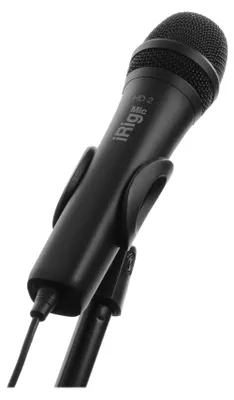 Produktbild von IK Multimedia iRig Mic HD 2, Mobiltelefon/Smartphone-Mikrofon, 40 dB, 20 - 20000 Hz, 24 Bit, 96 kHz, 10 mV/Pa