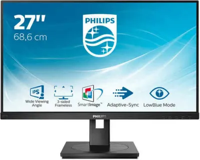 Produktbild von Philips S Line 272S1AE/00, 68,6 cm (27"), 1920 x 1080 Pixel, Full HD, LCD, 4 ms, Schwarz