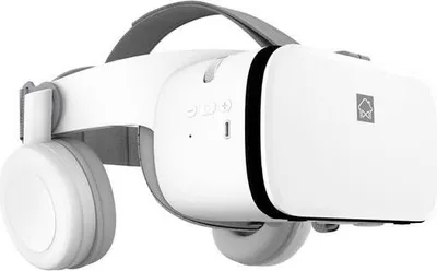 Produktbild von VR-Headset Bluetooth 3D VR-Brille VR 3D-Box mit 4,7-6,3 "Bildschirm, Universal, Weiß