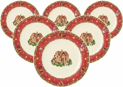 Produktbild von Seltmann Weiden Marieluise Weihnachtsnostalgie Brotteller ø 17 cm 6er Set