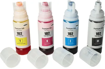 Produktbild von vhbw Nachfülltinte kompatibel mit Epson ET-4750, L4150, L4160, L6160, L6170 Drucker - Refillset Dye Cyan, Dye Magenta, Dye Schwarz, Dye Yellow, 280ml