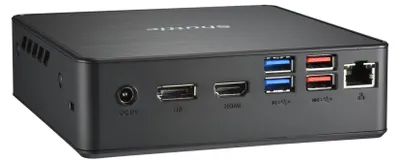 Obrázek produktu pro Shuttle NC40U7, 0.84L sized PC, Mini barebone PC, Intel® SoC, DDR4-SDRAM, PCI Express, Serial ATA III, 65 W