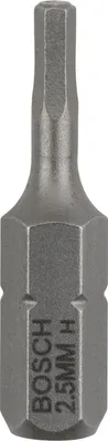 Imagen del producto de Broca para destornillador, extra dura, hexagonal, 2.5 mm, 25 mm