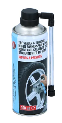 Produktbild von REIFEN-PANNENSPRAY & PUMPE 450ml für Auto Motorrad Reifendichtmittel Reifenreparaturspray Reifen Reparatur Spray 38