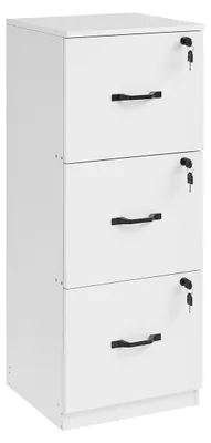 Obrázok produktu pre Skriňa na dokumenty z drevotriesky – organizér do kancelárie – nosnosť 50 kg – rozmer 40 x 41 x 103 cm