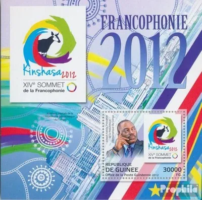 Produktbild von Briefmarken Guinea 2012 Mi Block 2114 (kompl. Ausgabe) postfrisch Frankophonie 2012 (Joseph Kabila)