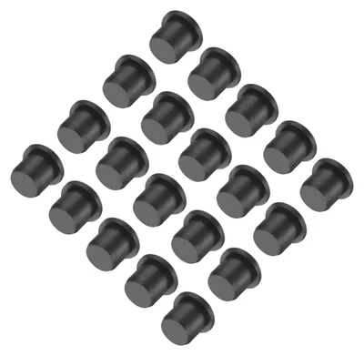 Silikonstopfen T-förmig, Ø 10,5 mm, 36 Stück, schwarz