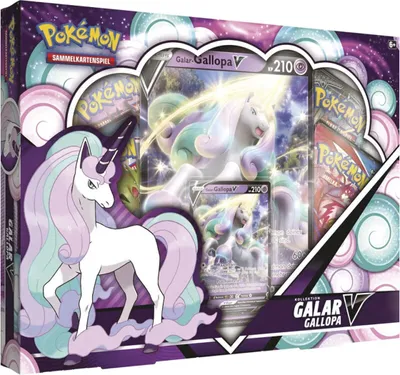 Produktbild von Pokémon Galar-Gallopa V-Box - deutsch