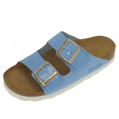 Produktbild von Rohde Alba Damenschuhe Pantoletten Blau Freizeit, Schuhgröße:36 EU