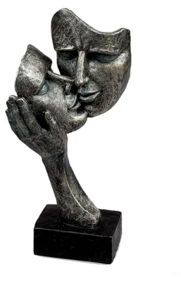 Produktbild von Büste Gesichter auf Sockel Liebespaar Figur 30 cm