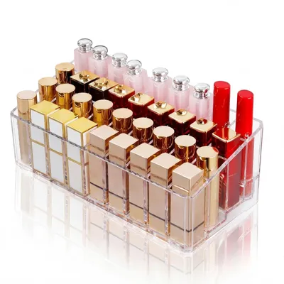 Imagen del producto de Organizador de labiales acrílico con 36 compartimentos para cosméticos