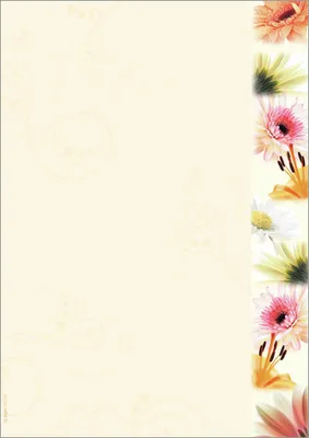 Image de sigel Design-Papier, DIN A4, 90 g/qm, Motiv "Flowerstyle"
