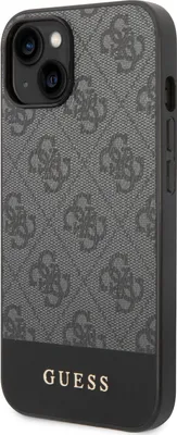 Produktbild von Guess GUHCP14SG4GLGR iPhone 14 6.1 "Grau / Graue Hartschale 4G Stripe Collection