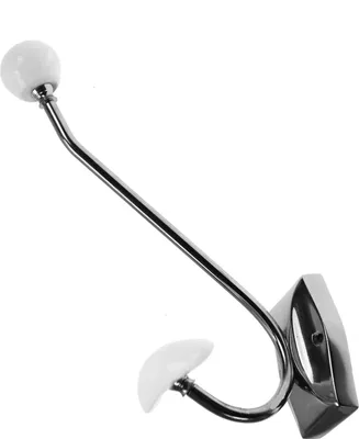 Produktbild von XXl Garderobenhaken 23 cm Metall Porzellan Wandhaken Kleiderhaken Wand Garderobe