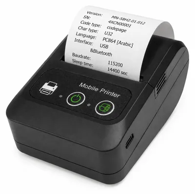 Image de INF Imprimante thermique portable USB et Bluetooth, 50-80 mm/s pour reçus et commandes de restaurant