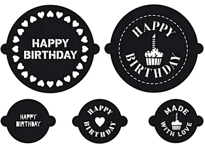 Produktbild von Kuchen Und Cupcake Schablone, Birthday