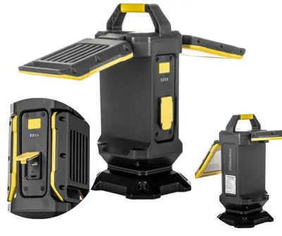 LED-Arbeitsleuchte 2x25W 4000lm Powerbank schwarz