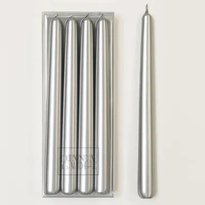 Produktbild von Tafelkerzen - goldfarben - 4x Stuck - 30 cm - 7 Brennstunden