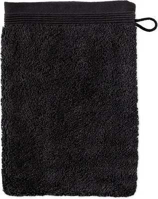 Produktbild von Waschlappen und Waschlappen, schwarz, 15 x 20 cm