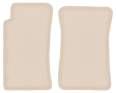 Produktbild von DURBAN Beige Velours-Fußmatten vorne für Mazda MX-5 I Cabrio (1989-1998)