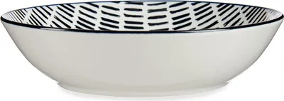 Produktbild von VESSIA | Teller - Tiefer - schwarz creme - 20 cm - Porzellan - Tischgeschirr
