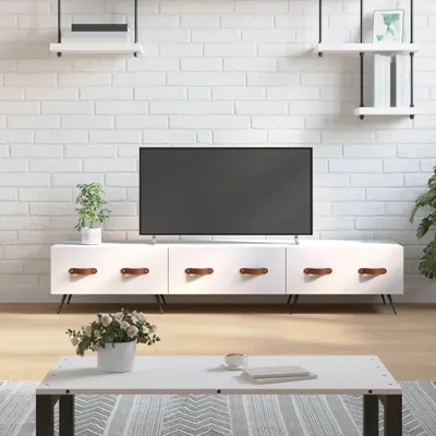 Produktbild von "2026 Promotion" TV-Schrank - TV-Lowboard - Weiß 150x36x30 cm Holzwerkstoff - TV-Regal CC29427