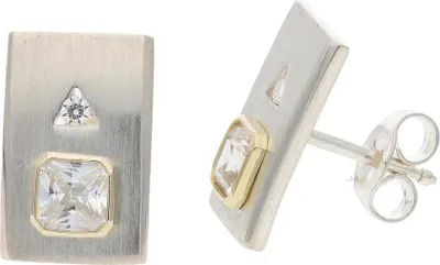 Produktbild von Ohrstecker Gold 585 und Silber 925 Zirkonia JL30-06-4436 JuwelmaLux