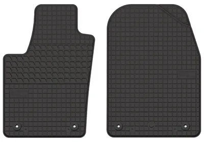 Productafbeelding van Rubberen voormatten voor Jeep Grand Cherokee WK2 2010-2018 – 2-delig, zwart, op maat – Wielganizator SolidTread