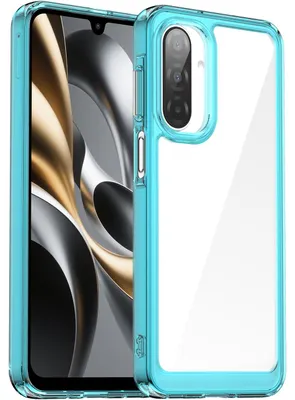 Produktbild von Hülle für Samsung Galaxy A17 5G/4G, Klar Rückseite Stoßfeste TPU Silikon Bumper Schutzhülle Hellblau